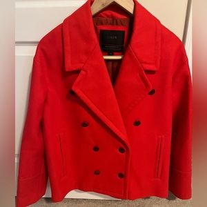 J crew melton wool pea coat